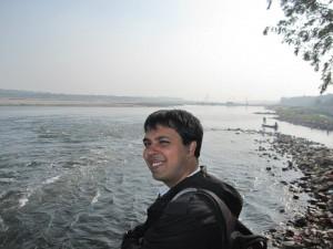 At the polluted Yamuna in Delhi